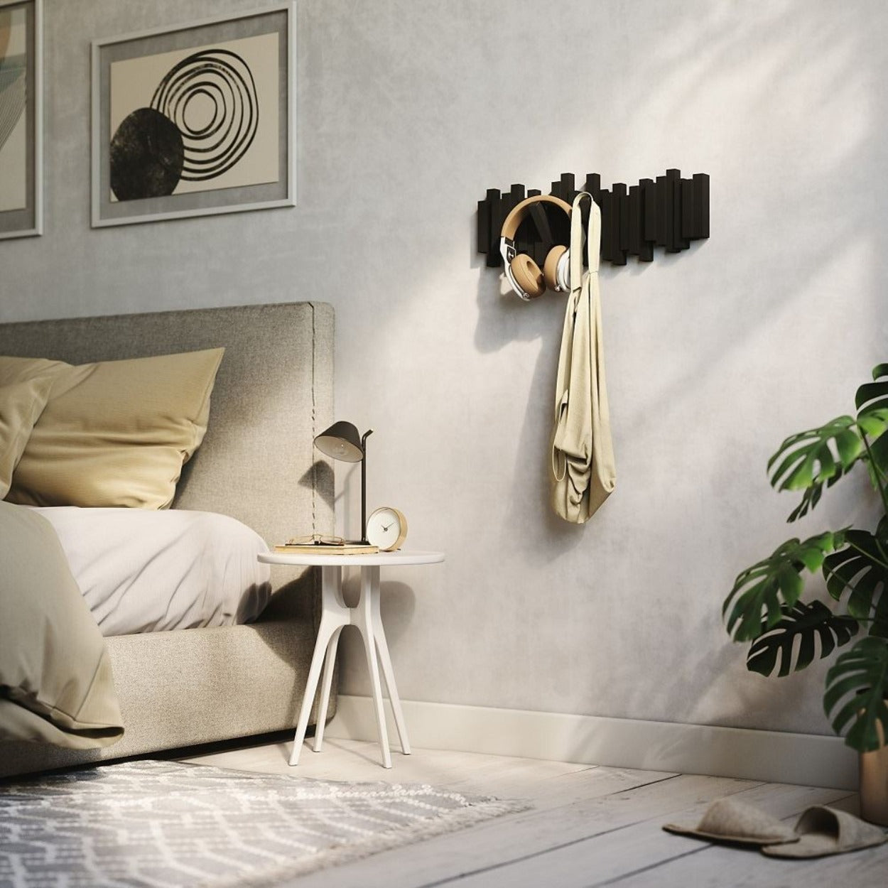 Cabideiro de Parede com Ganchos Flexíveis Sticks Wall Hooks