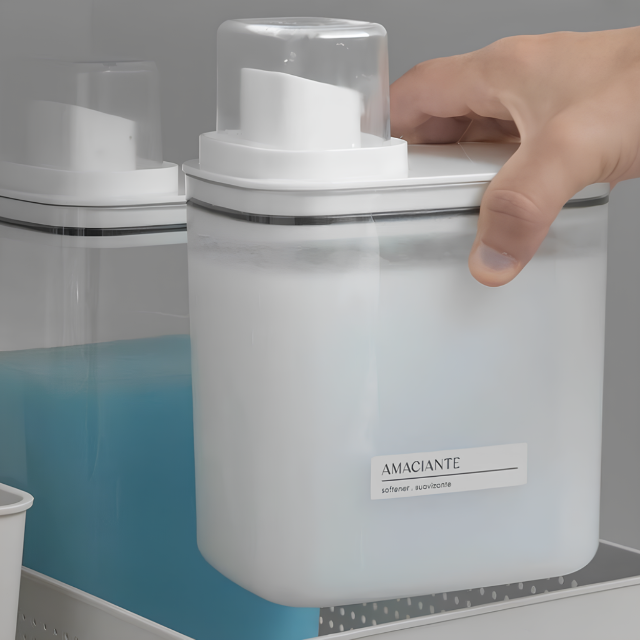 Dispensador De Sabão Flow 1,5L Organizador De Lavanderia Multiuso