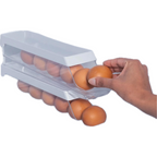 Kit 4 Organizadores De Geladeira Clear Fresh: Porta Ovos 7un, Porta Frios e 2 Potes