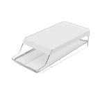 Porta Ovos Organizador Roll Branco Para 14 Unidades Clear Fresh