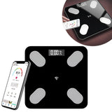 Balança Digital Bioimpedância Bluetooth Aplicativo Medição Até 150Kg Cor:Preto