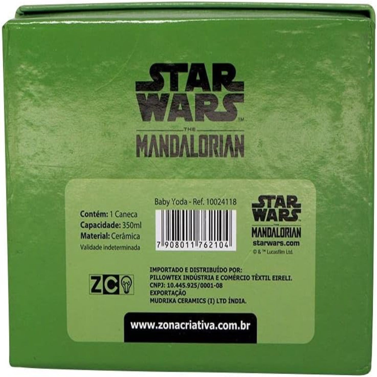 Caneca Baby Yoda Cerâmica Oficial Star Wars The Mandalorian