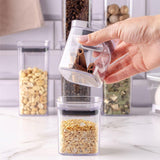 Kit 6 Potes Herméticos Modulares Porta Temperos 150ml e 340ml