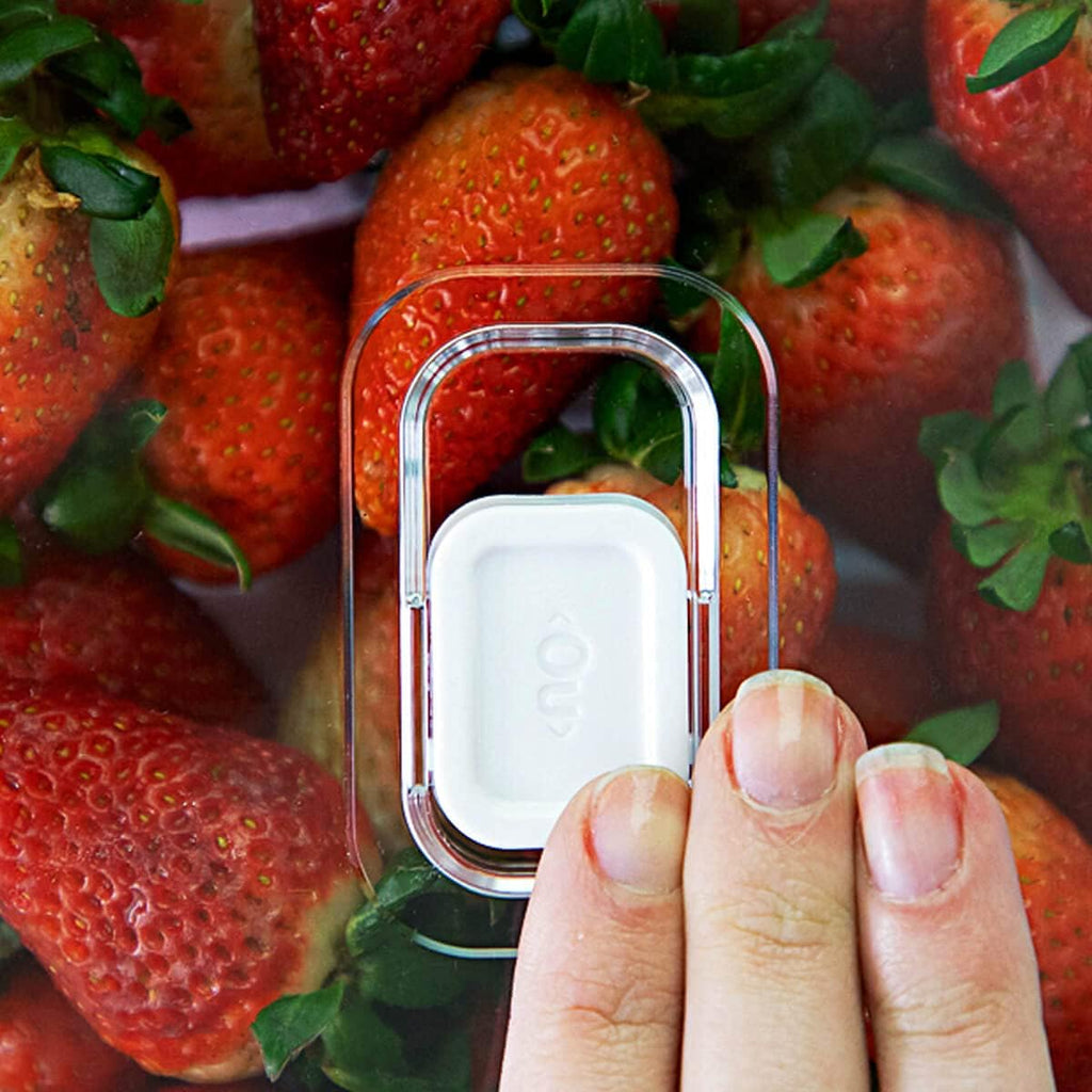 Organizador De Geladeira com Tampa e Cesto Acrílico 5L Clear Fresh