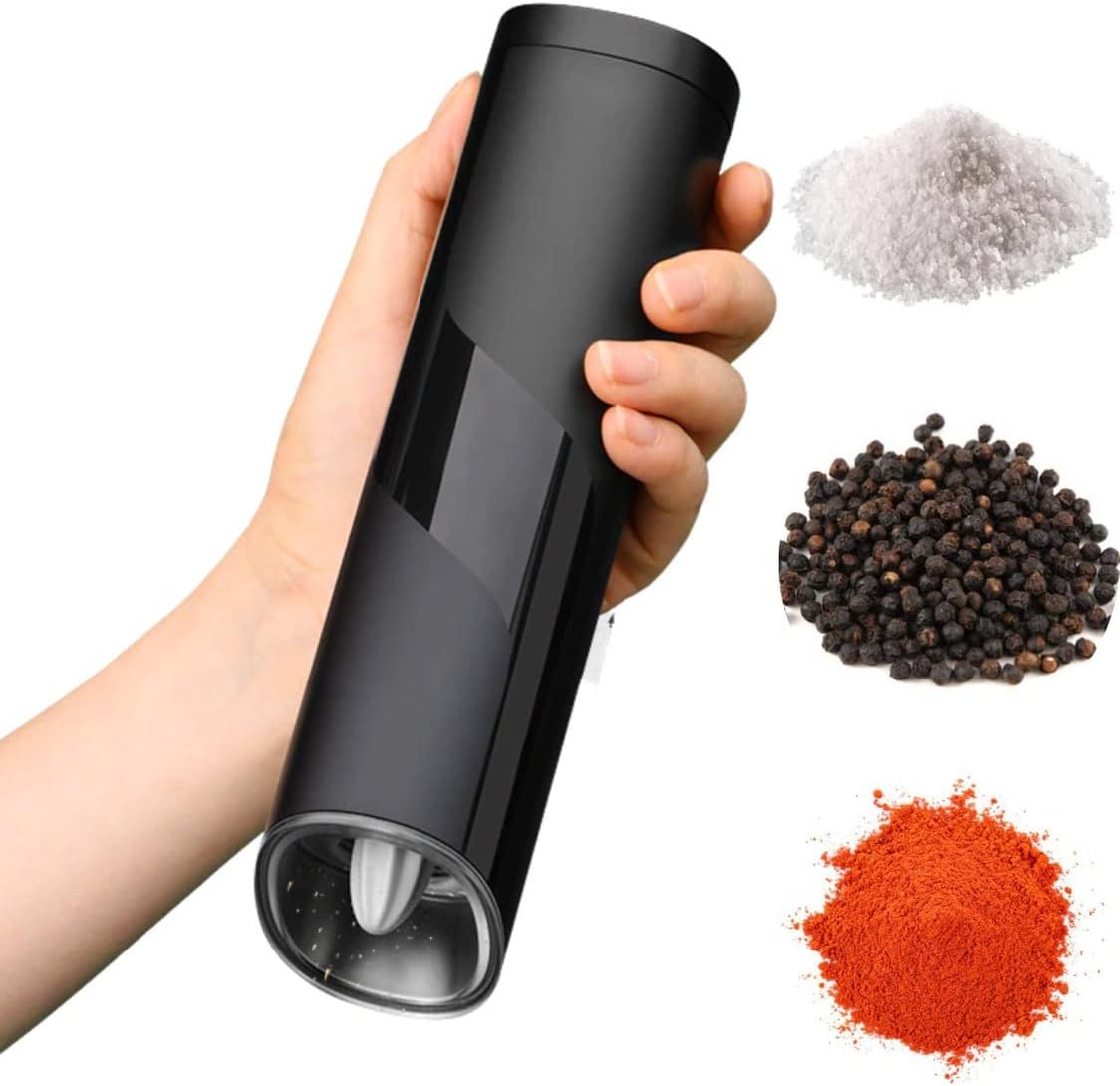 Triturador Automático De Pimenta ou Sal Grãos Cozinha Moedor Eletrico