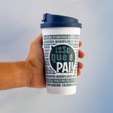 Copo Viagem com Tampa 500ml Azul - Isso que é Pai!