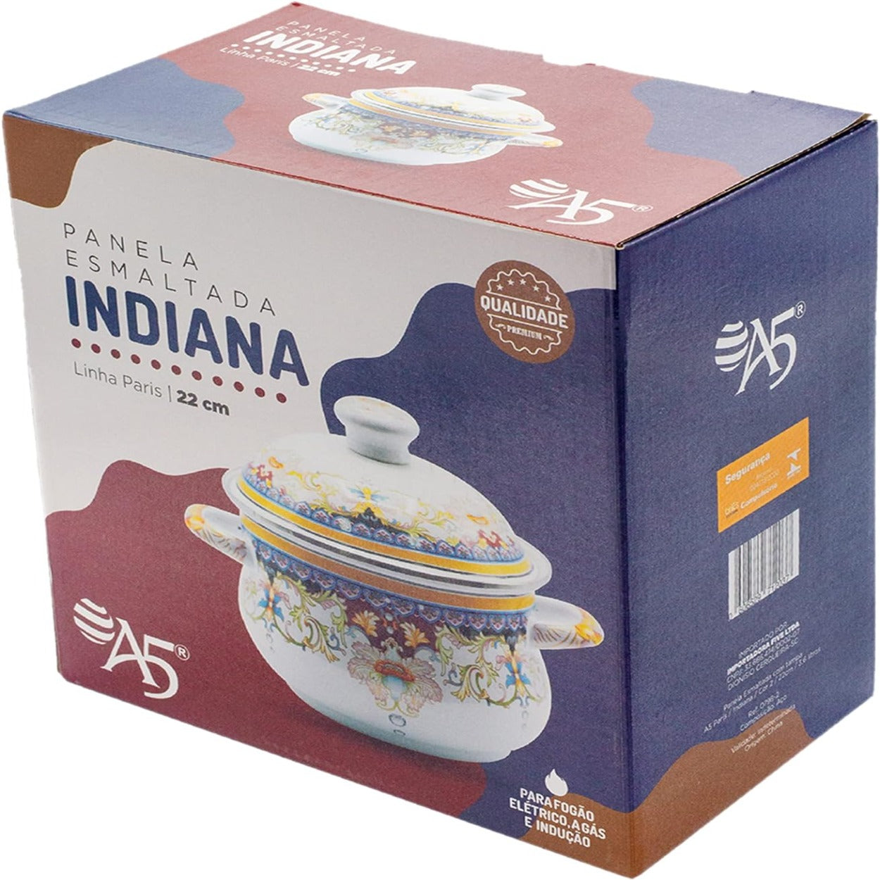 Adicione charme retro à sua cozinha com a Caçarola Esmaltada Vintage 3,6L à Indução Com Tampa Indiana. Ideal para uma variedade de receitas, oferece versatilidade e elegância incomparáveis. Compatível com todas as fontes de calor, incluindo indução, proporciona preparo consistente e delicioso em todas as suas criações culinárias. Adquira a sua hoje e eleve o estilo e a funcionalidade da sua cozinha a novos patamares!