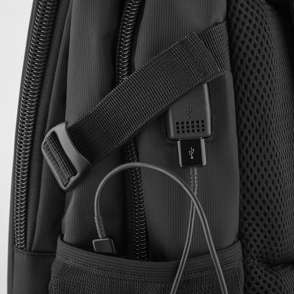 Mochila com 3 Bolsos All Gray
