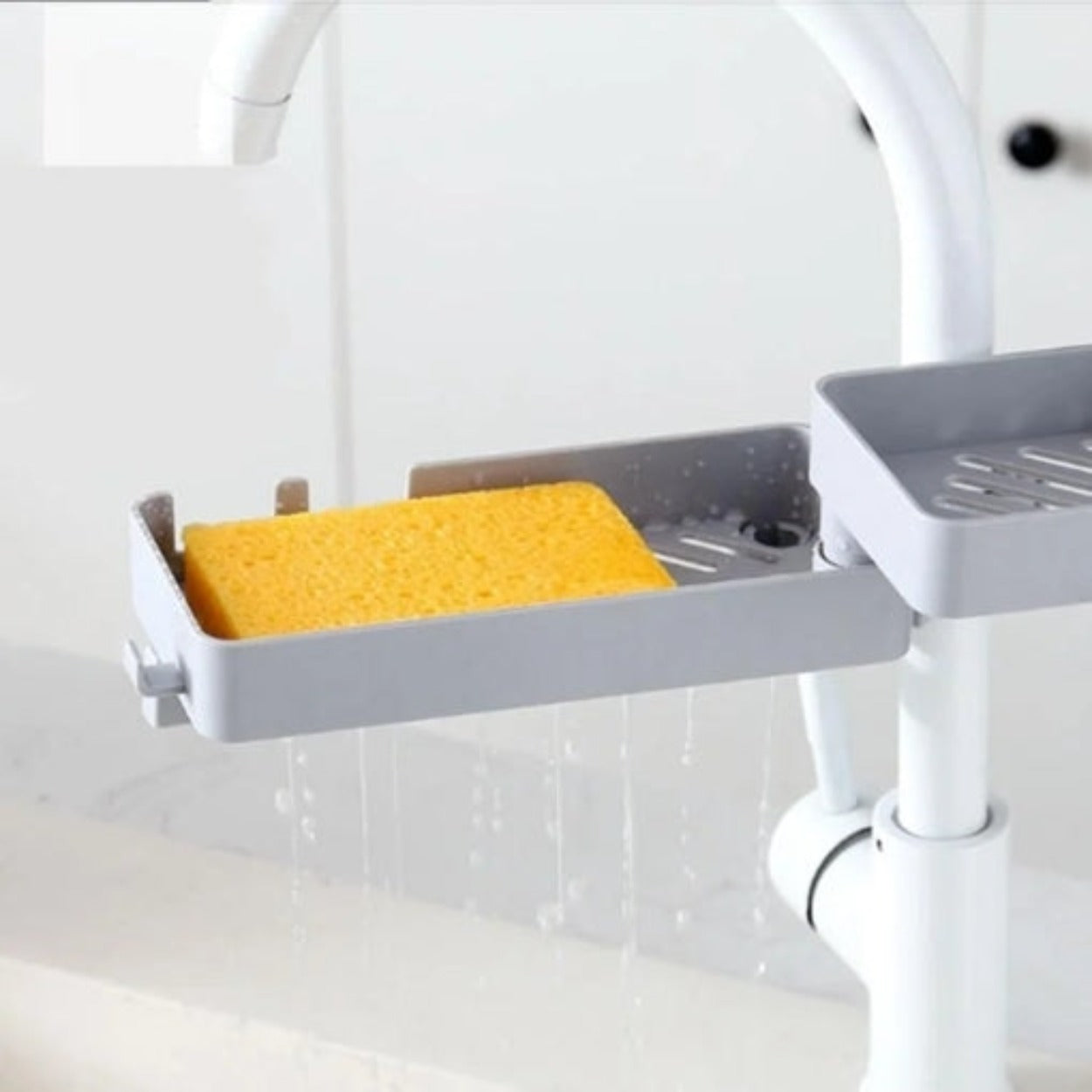 Suporte de Organização Para Pia Easy Dishes Cinza