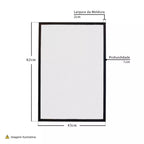 Quadro Com Moldura Impresso em Tela 62x43cm Colorido - Cyberdog - Leve Compre