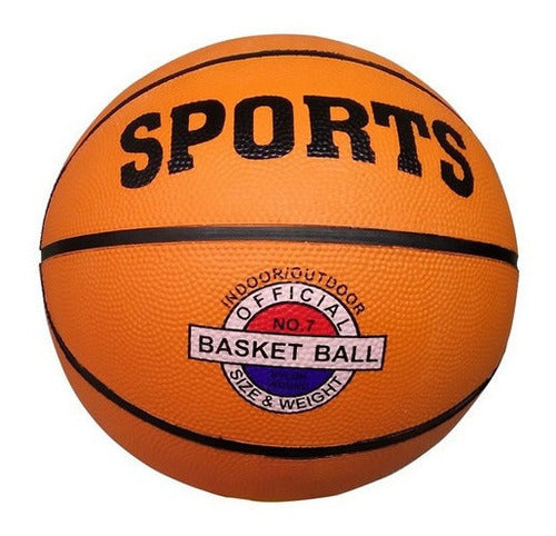 Bola De Basquete Basketball Tamanho Oficial Sports