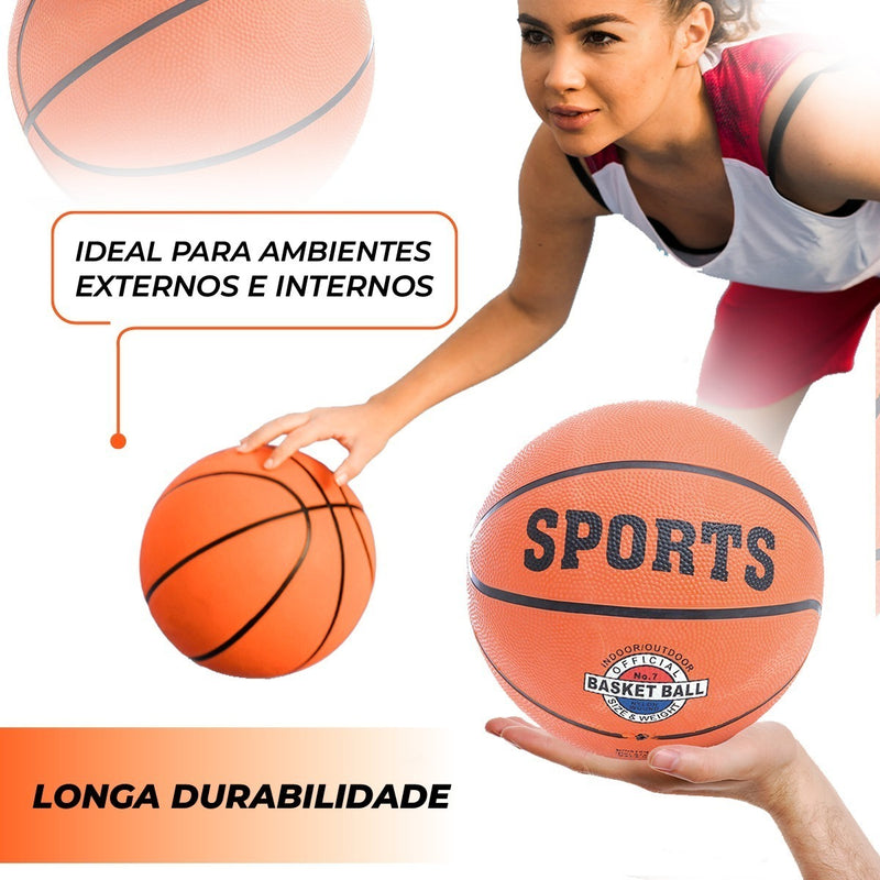 Bola De Basquete Basketball Tamanho Oficial Sports