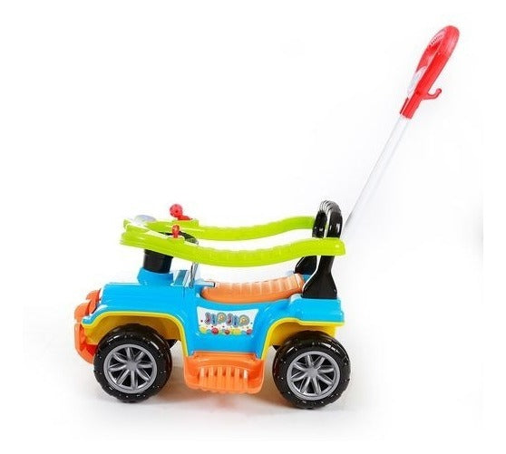 Carrinho De Brinquedo Infantil Empurrador Passeio Colorido