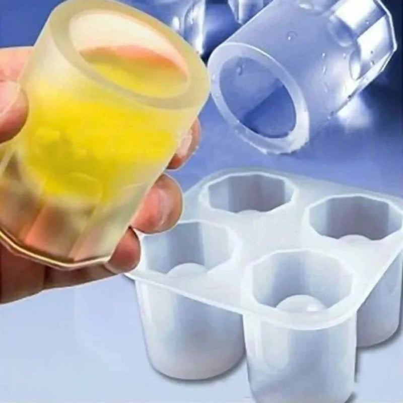 Forma De Gelo Copo Drink Bebidas Molde Ice Shots - Leve Compre