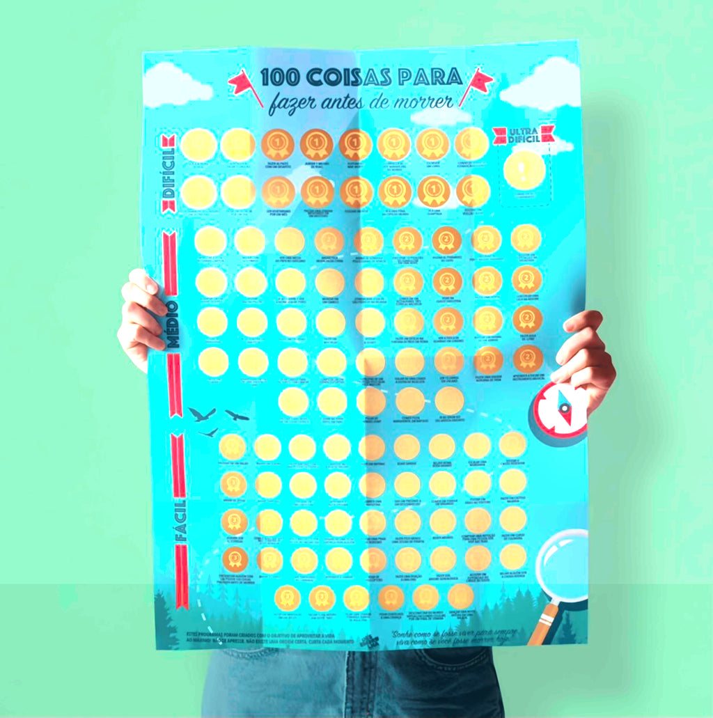 Pôster Raspadinha 100 Coisas para Fazer Antes de Morrer