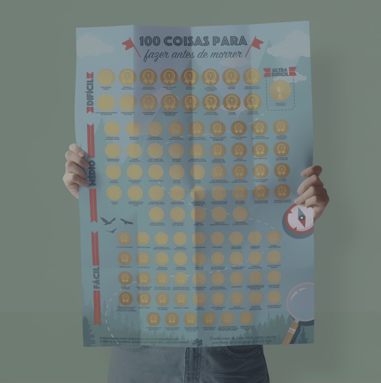 Pôster Raspadinha 100 Coisas para Fazer Antes de Morrer