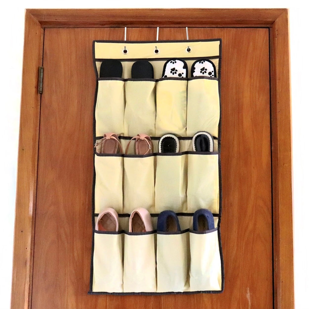 Sapateira de Porta Sapatos Suspensos Bege