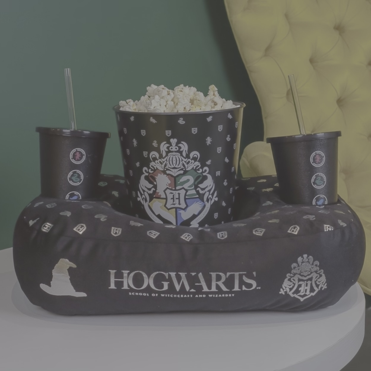 Kit Pipoca Harry Potter Black Houses Of Hogwarts