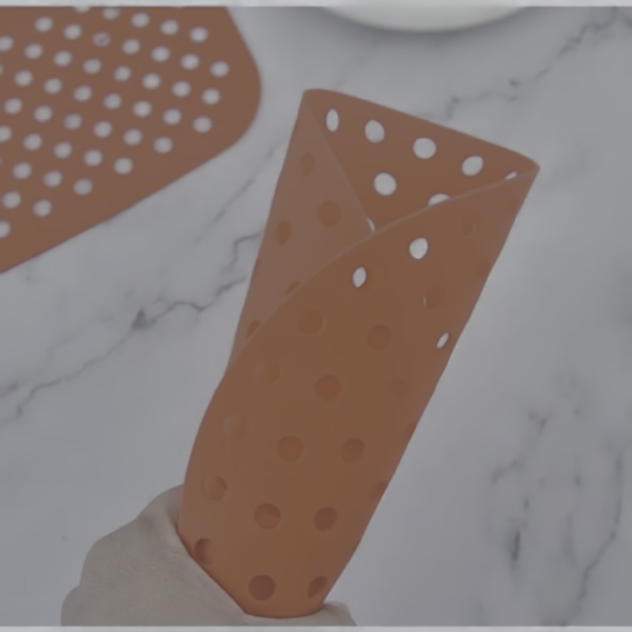 Protetor de Silicone Quadrado para Airfryer Easy Kitchen Vermelho