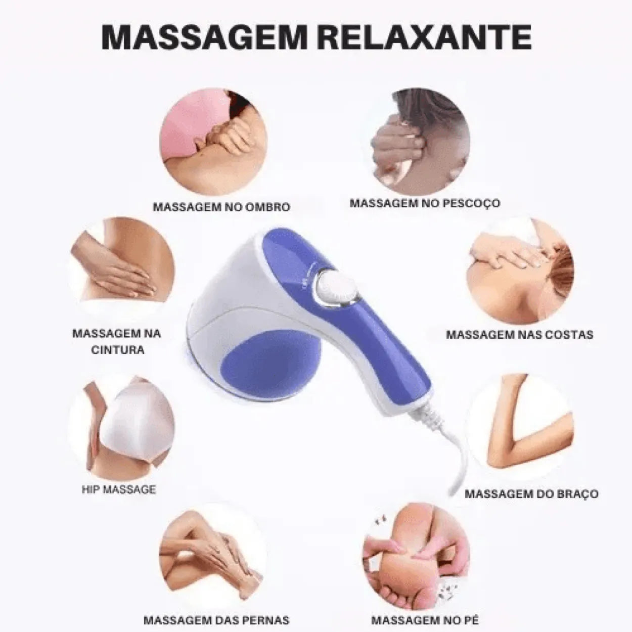 Massageador Orbital 360º Drenagem Linfática Profissional