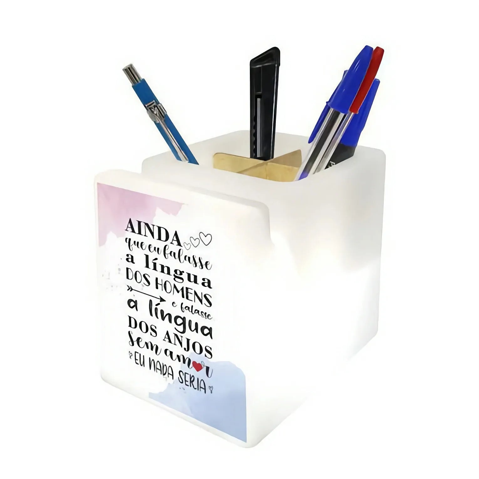 Organizador de Mesa Iluminado A Língua dos Anjos leve compre