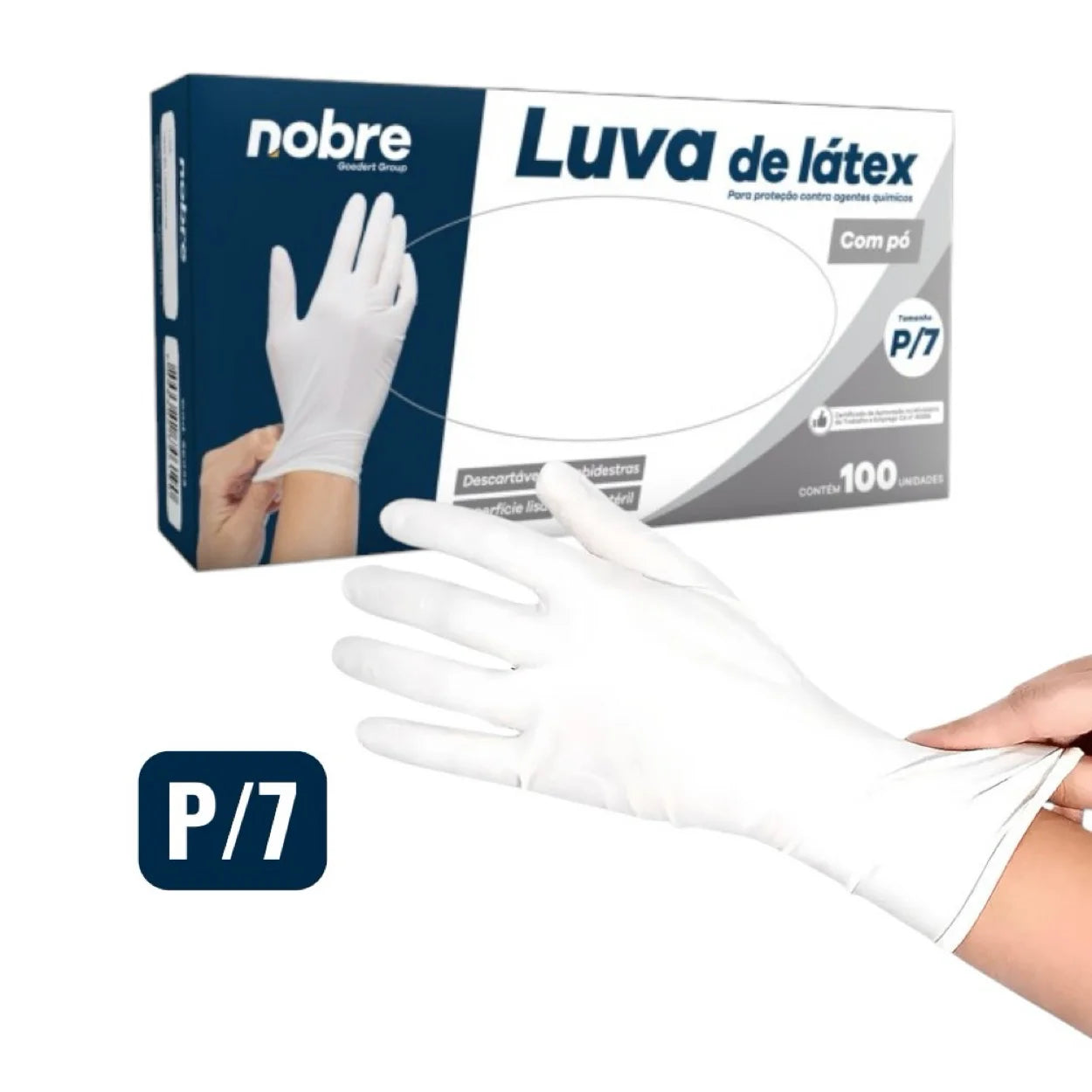 Proteção Contra Sujeira Respingos Químicos Luva Descartável leve compre