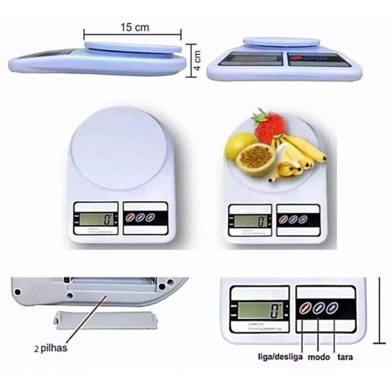 Balança Digital De Precisão Cozinha 10kg Nutrição E Dieta - Leve Compre