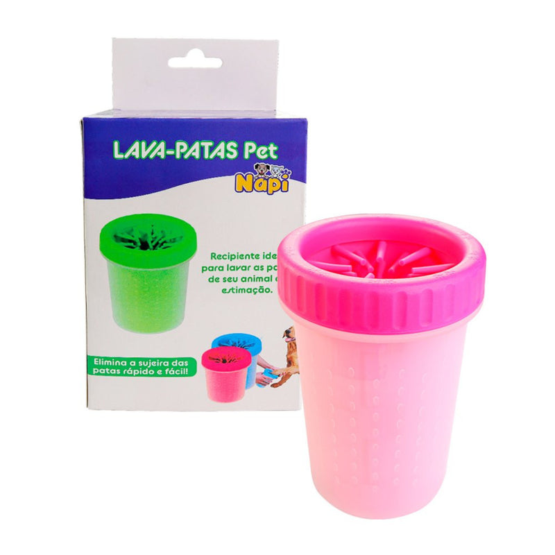 Lava-Patas para Cachorros Grandes - Rosa - Leve Compre