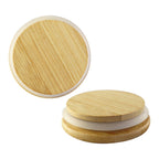 Pote para Mantimentos com Tampa de Bambu 600ML - Leve Compre