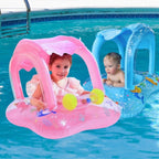 Boia Infantil Inflável com Cobertura – Baby Float para Bebê 0 a 3 anos