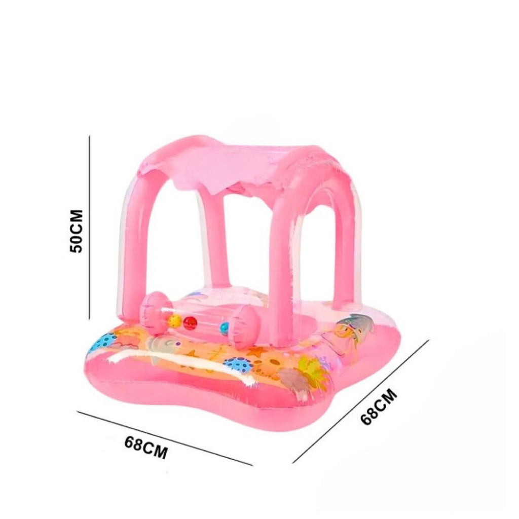 Boia Infantil Inflável com Cobertura – Baby Float para Bebê 0 a 3 anos