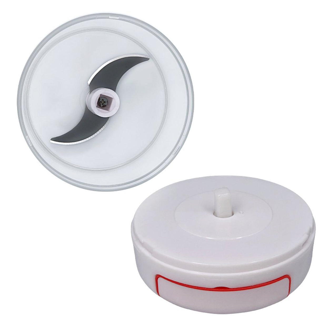Mini Multiprocessador Triturador Manual 2 Lâminas Inox Alho - Leve Compre