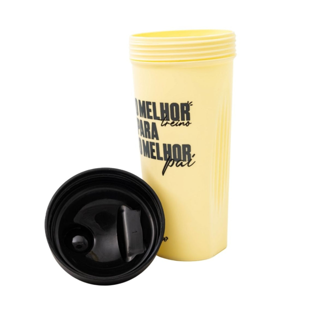 Shakeira 780ml com Tampa Preta e Medidor - O Melhor Pai - leve compre