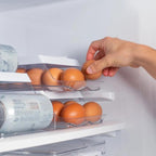 Porta Ovos Organizador Roll Branco Para 14 Unidades Clear Fresh