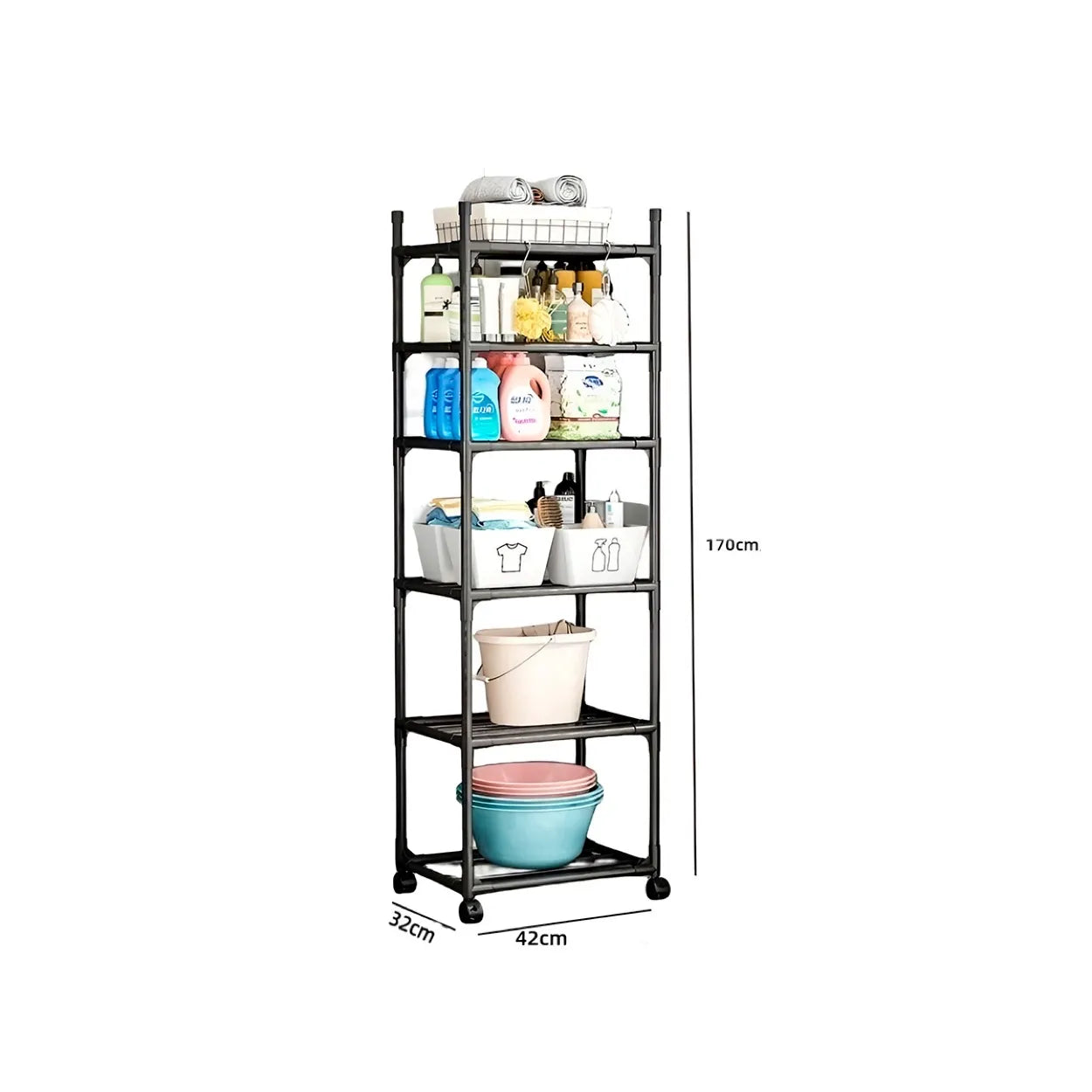 estante-organizadora-6-prateleiras-rodinhas-ajustavel-leve-compre