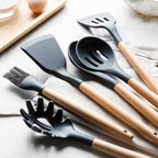 Talheres: Utensílio de Cozinha - Kit 12 Peças com Suporte