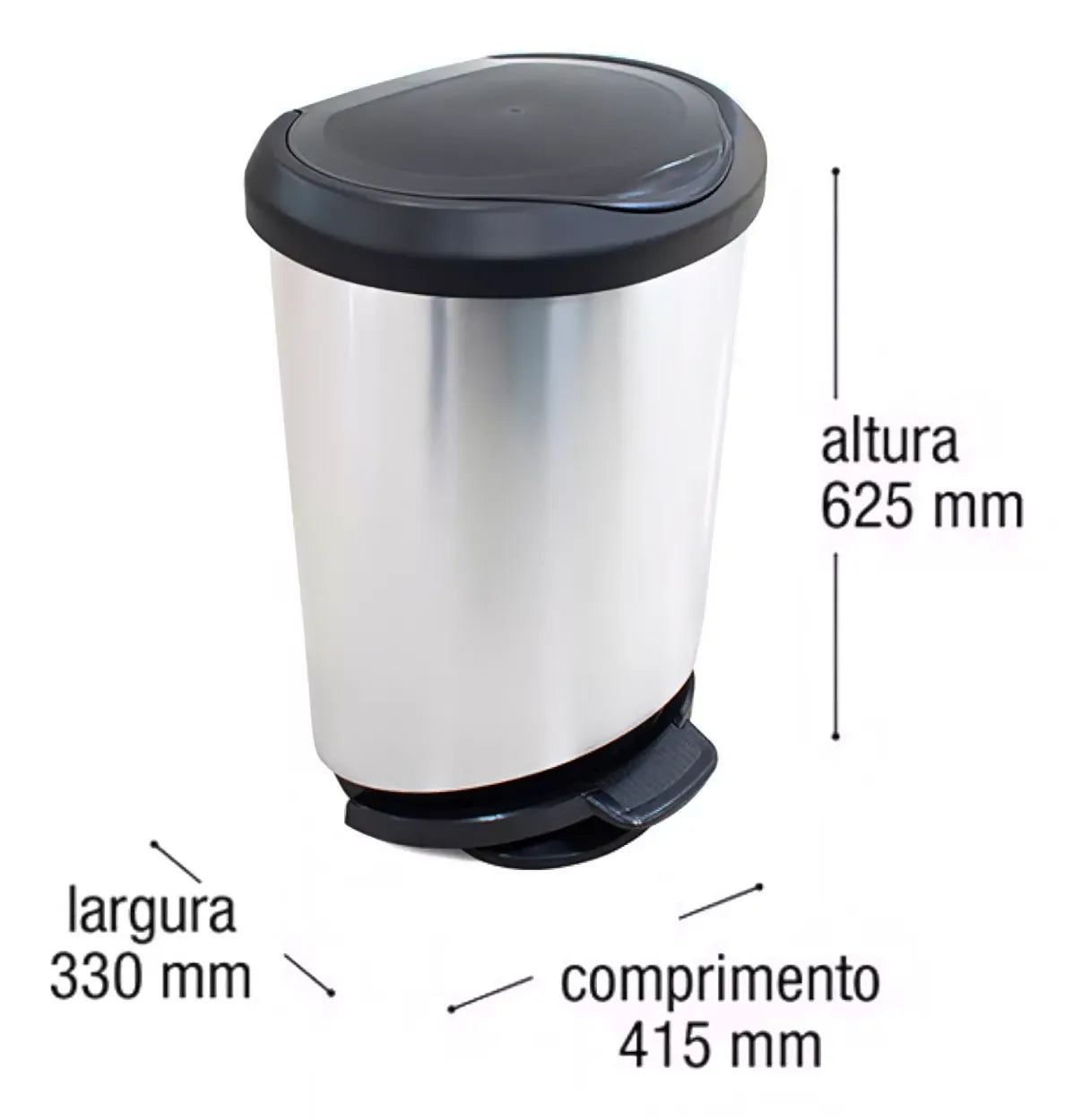 lixeira-com-pedal-label-prata-45-litros-leve-compre