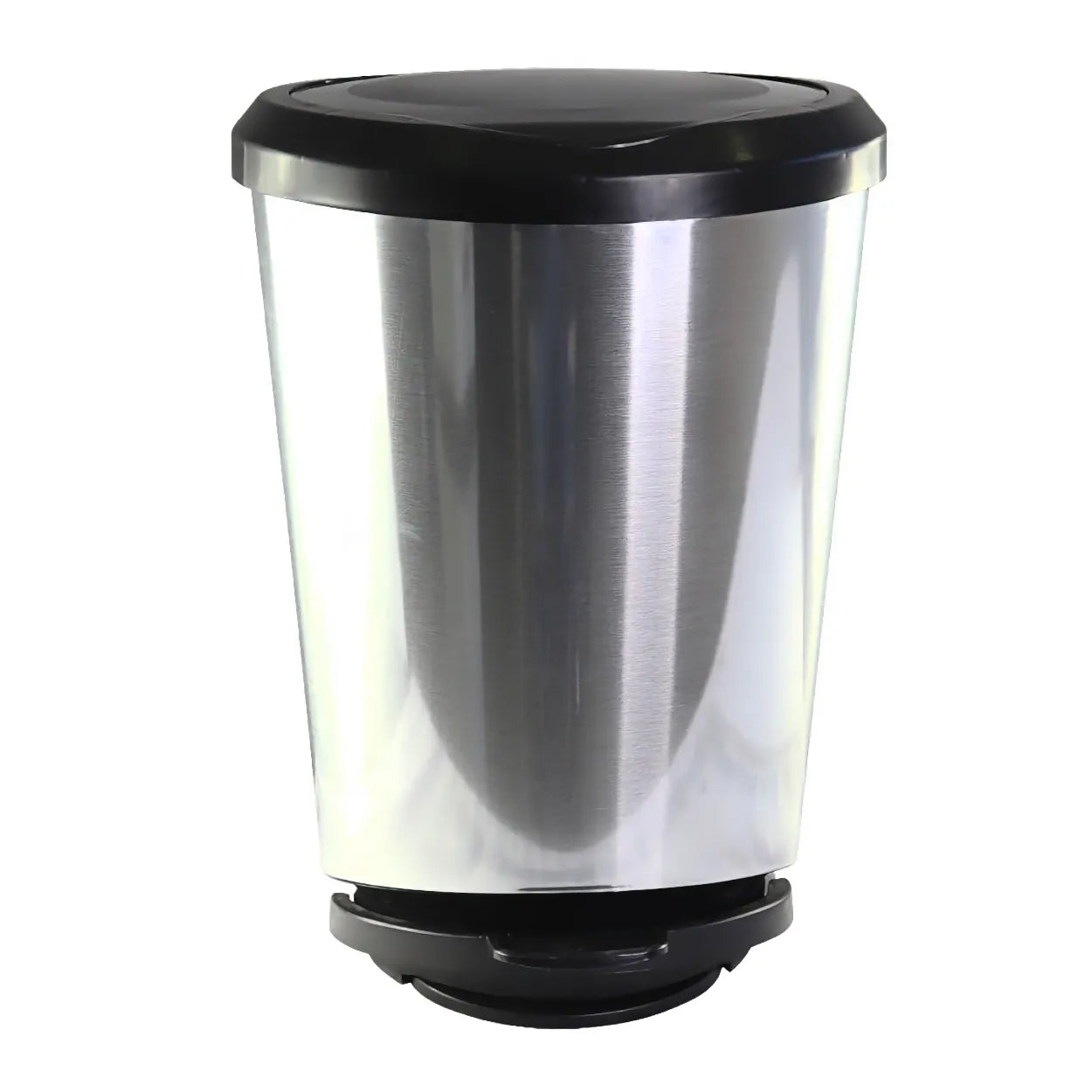 lixeira-com-pedal-label-prata-45-litros-leve-compre