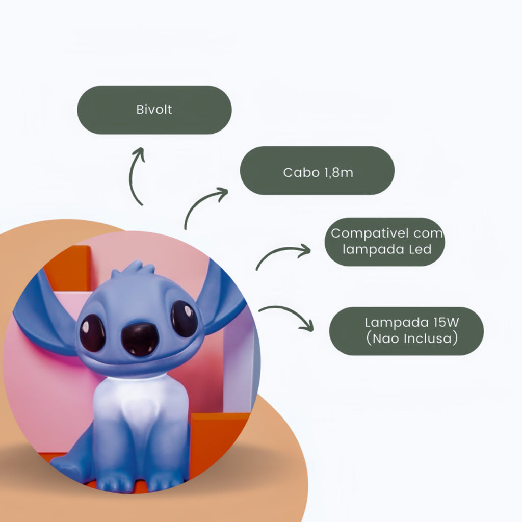 luminaria-disney-stitch-bivolt-quarto-decoracao-leve-compre