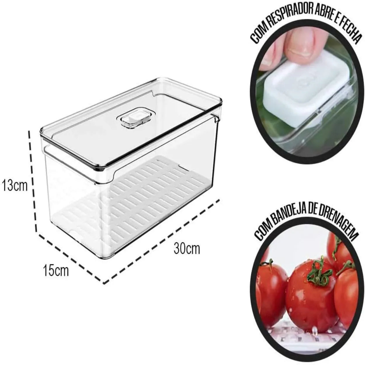 pote-clear-fresh-5l-organizador-despensa-geladeira-leve-compre