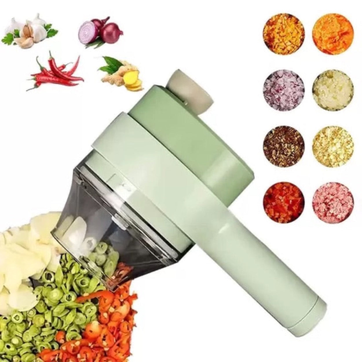 Cortador Triturador Elétrico Multifuncional Para Vegetais E Carnes Aço Inoxidável